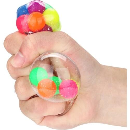 Anti Stress Face Reliever Colorful Ball Autism Mood Squeeze Relief Healthy Toy Funny Gadget Vent Toy Children Christmas Gift