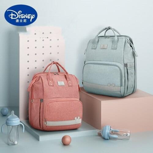 Disney Mickey Minnie diaper bag cartoon backpack fashion mother bag multifunctional large capacity outing practical backpack