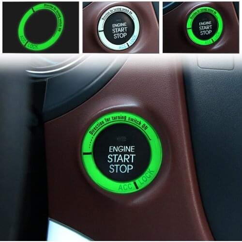 Luminous car Ignition Keyhole ring for Kia Sportage QL KX5 Mazda CX-5 Hyundai Tucson Audi Q2 Seat Ateca Fiat 500