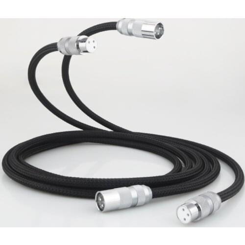 Viborg Hi End VA801 5N OFC 4 Cores Multplex Copper Balanced Interconnect XLR Cable Rhodium Plated XM202R & XF202R XLR Connectors