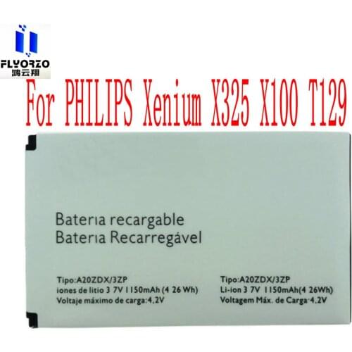 High Quality 1150mAh A20ZDX/3ZP Battery For PHILIPS Xenium X325 X100 T129 Mobile Phone