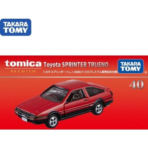 TAKARA TOMY Japan Simulation Alloy Car Model Toy Initial D Flagship TP40 Toyota AE86 162575 Kids Christmas Gift Toys