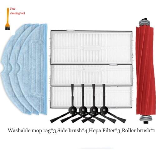 Original Accessories For Roborock S7 vacuum cleaner parts Roller brush Side brush Hepa Filter Washable mop rag