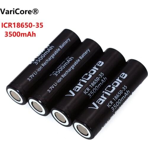 1-6pcs VariCore New Original ICR 18650-35 3500mAh Rechargeable Battery 3.7V High capacity For Flashlight ues