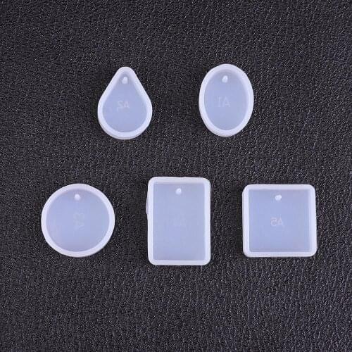 1pc Pendant Silicone Mold UV Epoxy Resin Molds Handmade DIY Necklace Lanugo Casting Molds Tools Art Supplies Jewelry Making