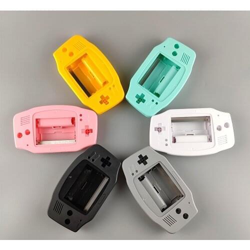8PCS Customized Plastic shell for GBA IPS V2 LCD Screen Highlight Kits pre cut housing shell for GameBoy Advance console