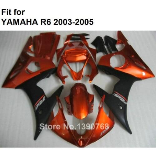 ABS Plastic Fairing For YAMAHA Fairings R6 2003 2004 2005 Wine Red Black Bodywork Parts Fairing Kit YZF R6 03 04 05 HZ41