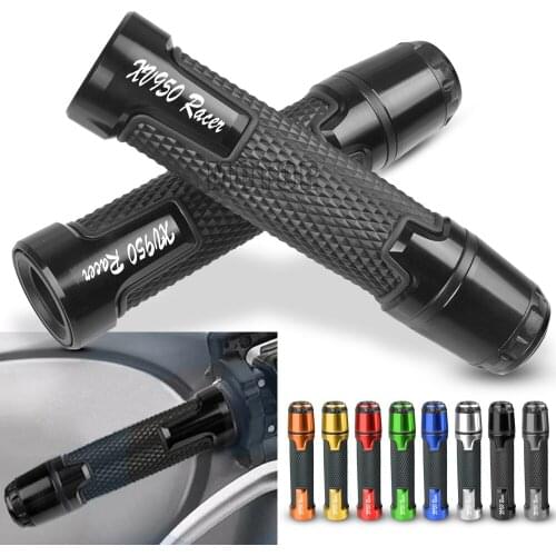 For Yamaha XV 950 RACER 2016-2018 2017 XV950 Motorcycle 7/8"22mm Aluminum Rubber Handlebar Grips Ends Handle Caps Hand Bar Plugs