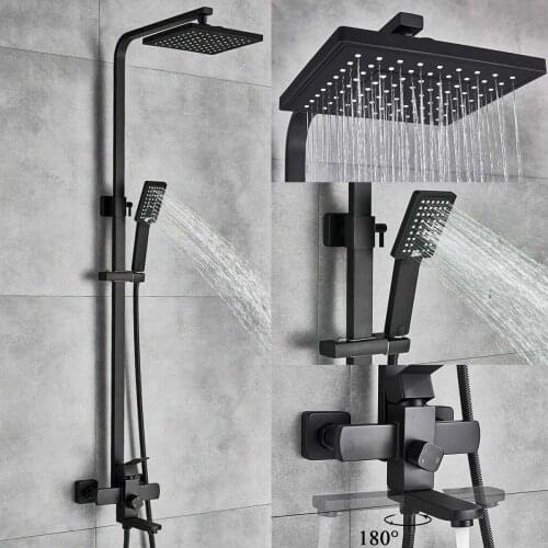 Becornce Black Shower Faucets