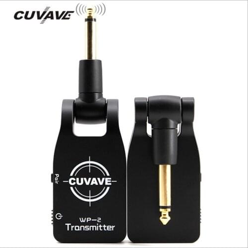 CUVAVE WP-2 Enhanced 2.4GHz Guitar Wireless System Transmitter and Receiver for Electric Guitar Bass Violin to Replace Cable