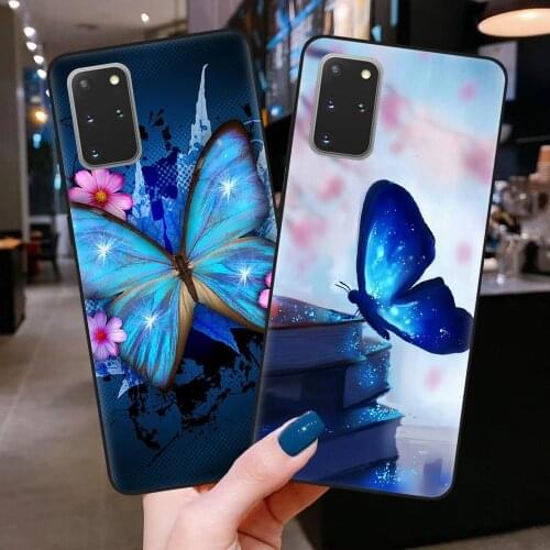 Phone Cases For Coque Samsung S8 S9 S10 S20 Plus Ultra S10E Note 10 Lite Pro Cover Cute Colorful Butterfly Fundas Case Shell