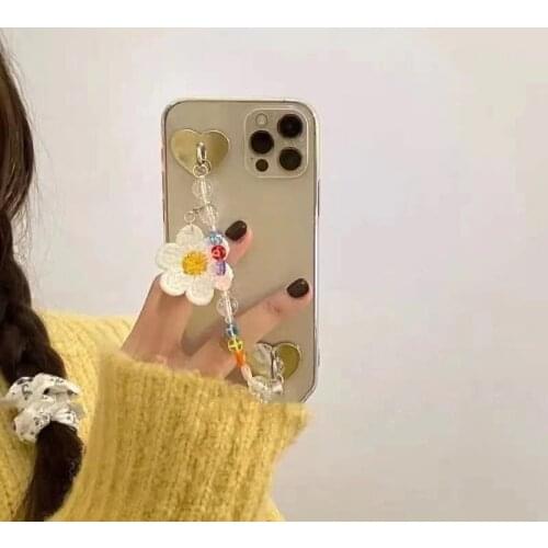 Transparent Strap metal Chain Bracelets Phone Cases For iPhone 12mini 12 pro Max 7 8 Plus 11 Pro X XR XS Phone Cases funda cove