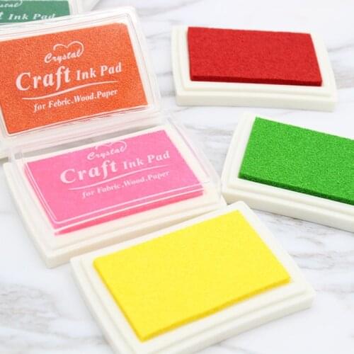 Ink Pad Cute Fashion Oil Based for DIY Craft Rubber Stamps Fabric for Ink Pad Fabric Wood Paper Wedding Gift Finger Print