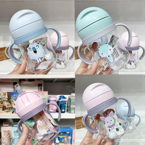 Baby Water Bottle 250ml Kids Children Cartoon Animal Drinking Bottle Baby Products Feeding Drinkbeker School