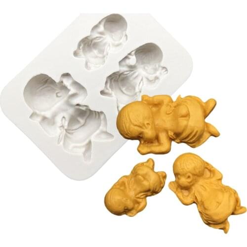 Baby Silicone Sugarcraft Mold Resin Tools Cupcake Baking Mould Fondant Cake Decorating Tools