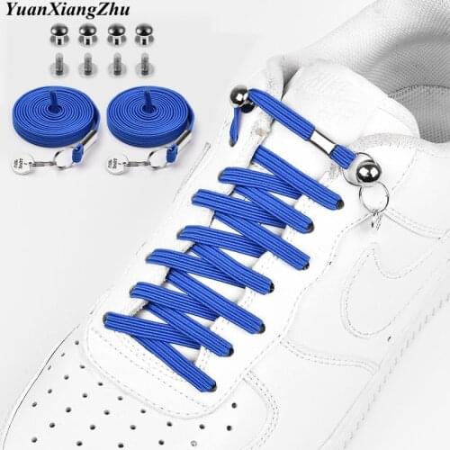 1 Pair Elastic No Tie Shoe laces Quick Lazy Laces One Hand Shoelaces For Kids and Adult 24 Colors Sneakers Shoelace