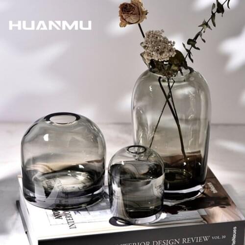 Terrarium Hydroponic Plant Vases Vintage Flower Pot Transparent Vase Glass Tabletop Plants Home Bonsai Decor горшок для цветов