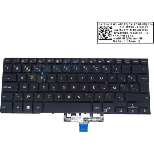 BE Belgium backlit keyboard for ASUS ZenBook Flip 14 UX461 FA UX461F UX461UA UX461U 0KNB0 262ABE00 keyboards Euro Belgian New