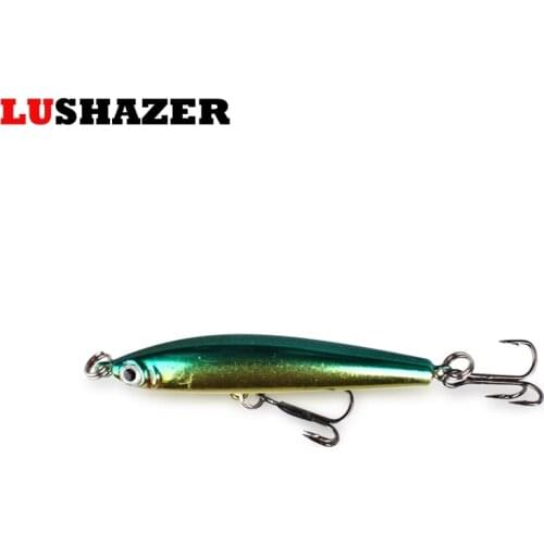 LUSHAZER pencil lure 3.5g 6.5cm hard baits fish wobbler carp fishing tackles treble hooks plastic bait crankbait free shipping