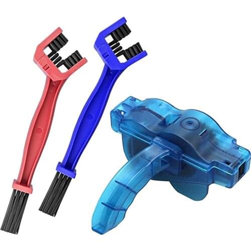 A set Mountain Cycling Cleaning Kit Portable Bicycle Chain Cleaner Bike Brushes Scrubber Wash Tool Outdoor Accessory
