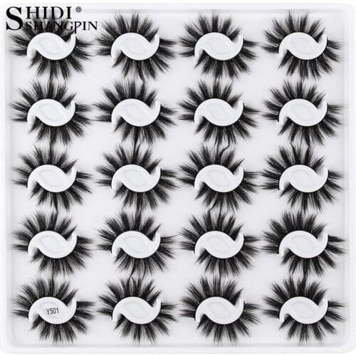 New 3/20 Pairs False Eyelashes Natural Long 3D Mink Dramatic Lashes Extension HandMade Makeup Set Fake Eyelash maquiagem