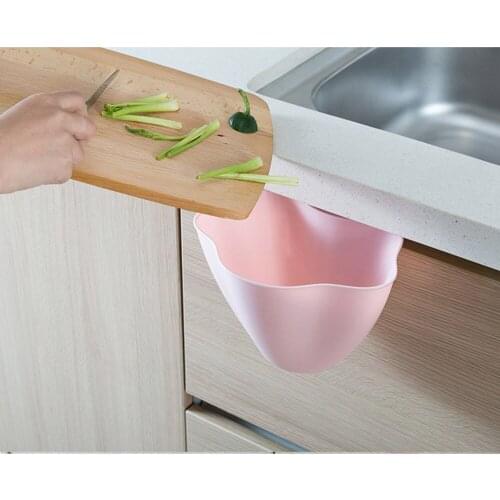 New Kitchen Cabinet Door Hanging Trash Garbage Bin Can Rubbish Container Container Household Cleaning Tools Mini Waste Bins