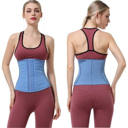 New Fitness Belt women Body Shaper latex Waist Trainer Trimmer Corset Waist Cincher Wrap Workout Shapewear Slimming sheath belly