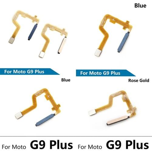 Fingerprint For Moto G9 Plus Home Button Fingerprint Touch ID Sensor Flex Cable Ribbon With Side Key Button