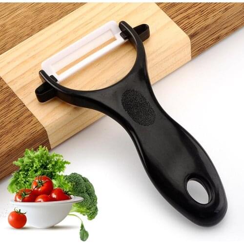 Kitchen Peeler Parer Black Creative Stainless Steel Ceramic Safe Washable Durable Household Kitchen Accessories