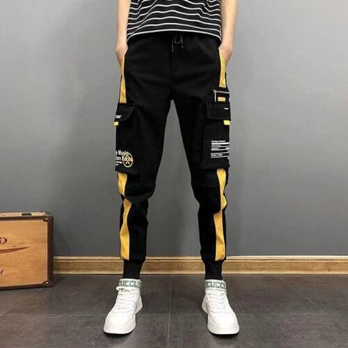 Casual Jogging Pants Men Lightweight Letter Stylish Japanese Streetwear Running Work Sport Gym Oversized Trousers Sweatpants