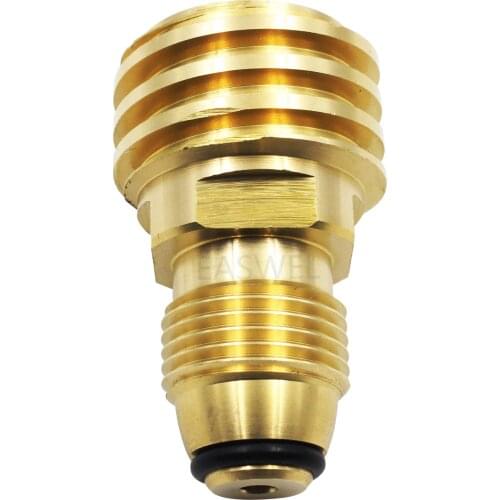 Converts Propane LP TANK POL service valve to QCC Type 1 outlet Brass Adapter