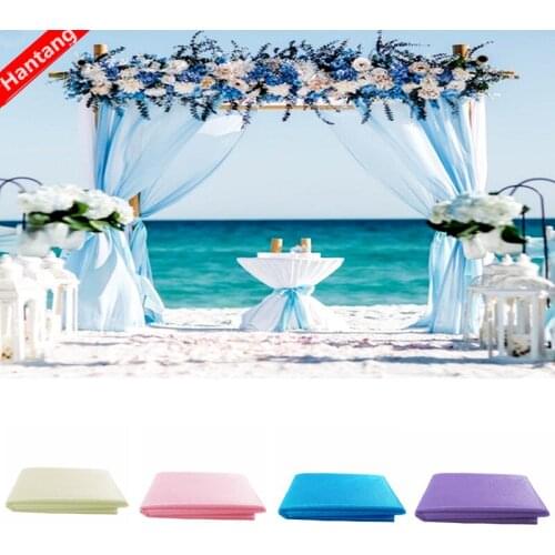 5meter/lot Sheer Crystal Organza Fabric Tulle Roll Silk Flower Arches Wedding Event Party Table Runner Decoration 5ZSH800