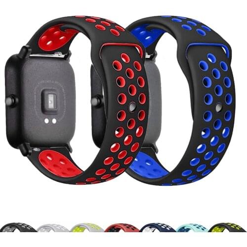 Silicone Band 22mm for Samsung Galaxy Watch 46mm 42mm Sports Strap for Samsung Gear S3 Frontier/Classic active 2 Huawei Watch 2