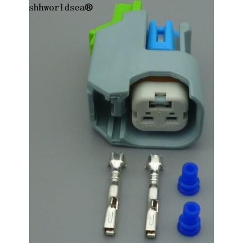 Shhworldsea 2 Pin Way EV6 1.5mm Female Auto Fuel Line Quick Injector Connector Plug Socket 15419715 15423278 15423276
