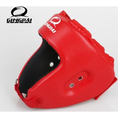 Red Black MMA Helmet Adult Male Female Fighting Muay Thai Kick Boxing Training Helmets Safety Headgear Sanda Safety Protecto