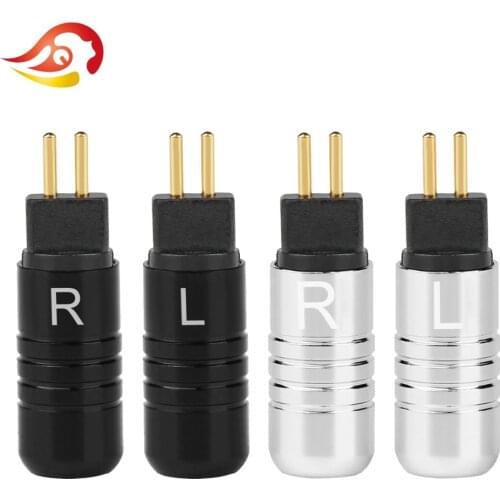 QYFANG 1 Pair 0.78mm Earphone Pin Splice Adapter Plug W4R UM3X UM3RC UE11 UE18 JH13 JH16 ES3 DIY Headphone Solder Wire Connector