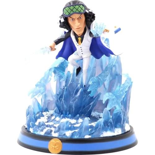 ONE PIECES Pirate King Navy Three Generals Kohza Statue Boxed Handmade Frozen Fruits Model Display Gift Figma Quality Assurance