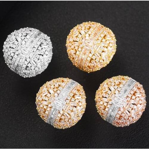 GODKI Jimbora Gorgeous Luxury Round Rings Full Clear CZ Party Finger Rings For Women Wedding DUBAI Bridal Party Show Daily Ring