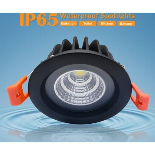IP65 Lighting Led Recessed Downlight Waterproof Indoor Ceiling Lamp Room Light 5W 7W 12W Spot Led Bathroom Balcony Corridor Lamp