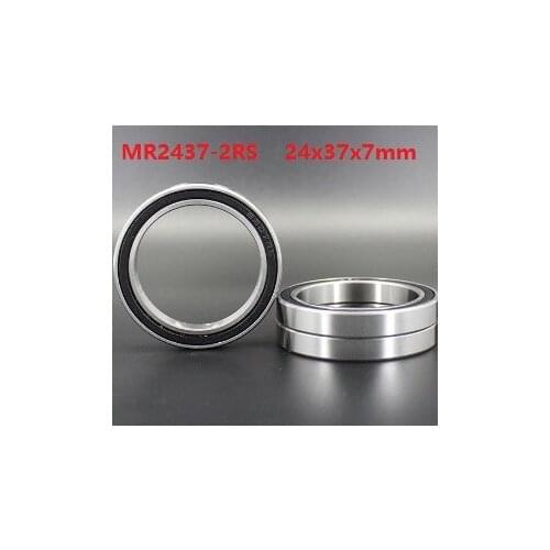 10pcs/50pcs MR2437-2RS MR2437RS MR2437 2RS 24x37x7mm Deep Groove Ball Bearing bicycle bottom bracket bearing 24*37*7mm