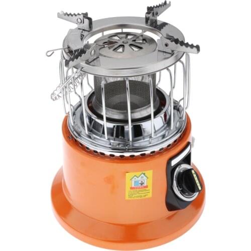 2 in 1 Portable Gas Stove Heater Camping Tent Warmer Cooker Hunting Cook Device
