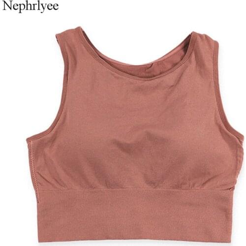 2021 Summer New Bras For Women Seamless Sports Bra With Gathers Pad Comfortable Bralette Push Up Brassiere Bra Vest Femme CA213