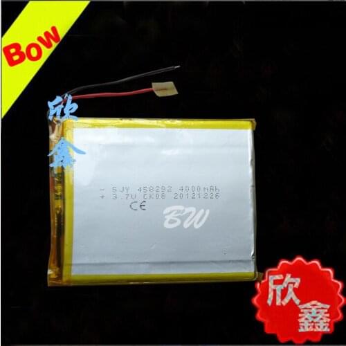 3.7V4000mAh polymer lithium battery 458292 Tablet PC, notebook and other general-purpose batteries Rechargeable Li-ion Cell