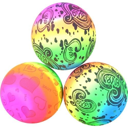 3pcs Baby Kids Inflatable Beach Volleyball Rainbow Volleyball Toys Colorful Funny Balls Indoor Outdoor Game Training Volleyball
