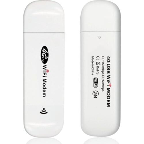 4G WiFi Router 150Mbps USB Modem Wireless Broadband Mobile Hotspot LTE 3G/4G Dongle with SIM Slot Stick Date Card