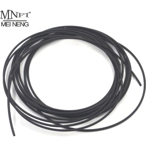 5M/Bag Hook & line connections protection Heat shrink tubing Mlack Elastic for Fly Tying Rig Making Hook Sleeve Fishing Material