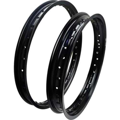 Motorcycle Accessories 6061 Aviation Aluminum F & R Rims Front Rear Wheel Circle 2.15x19 1.60x21 36 Spoke Holes High Strength