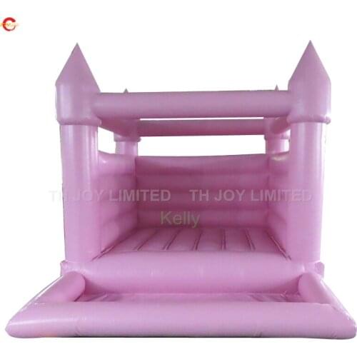 Free shipping 3.5x3m pink inflatable wedding bouncer with ball pool cheap wedding bounce house with air blower
