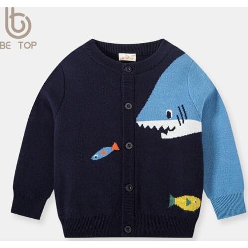 Childrens sweater 2021 new childrens clothing autumn and winter clothing boys sweater jacket girls cardigan