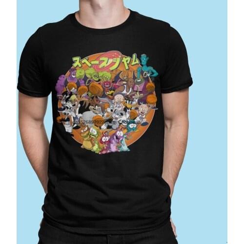 Space Jam Japanese Retro Custom T Shirt Unisex Mens & Womens Clothing Cool Shirt Cult Classics Michael Bugs Daffy
